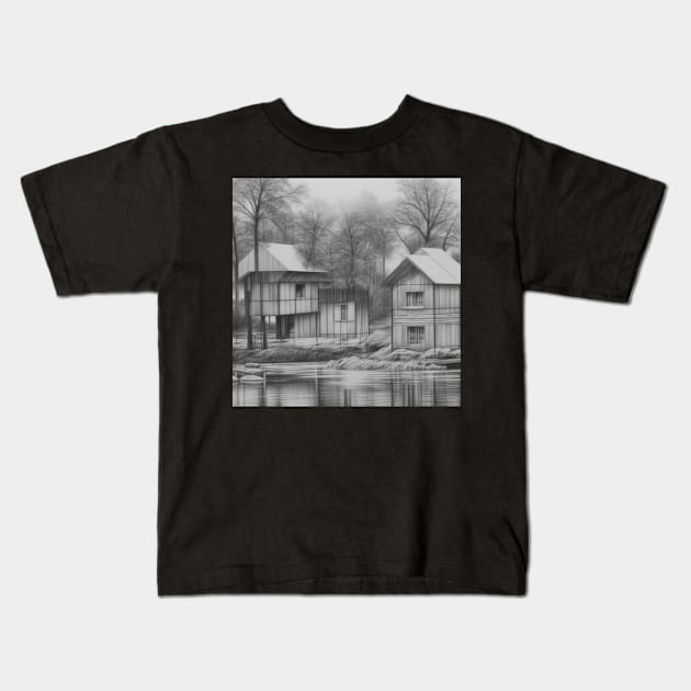 Yet another cosy sketch Kids T-Shirt by Kochu